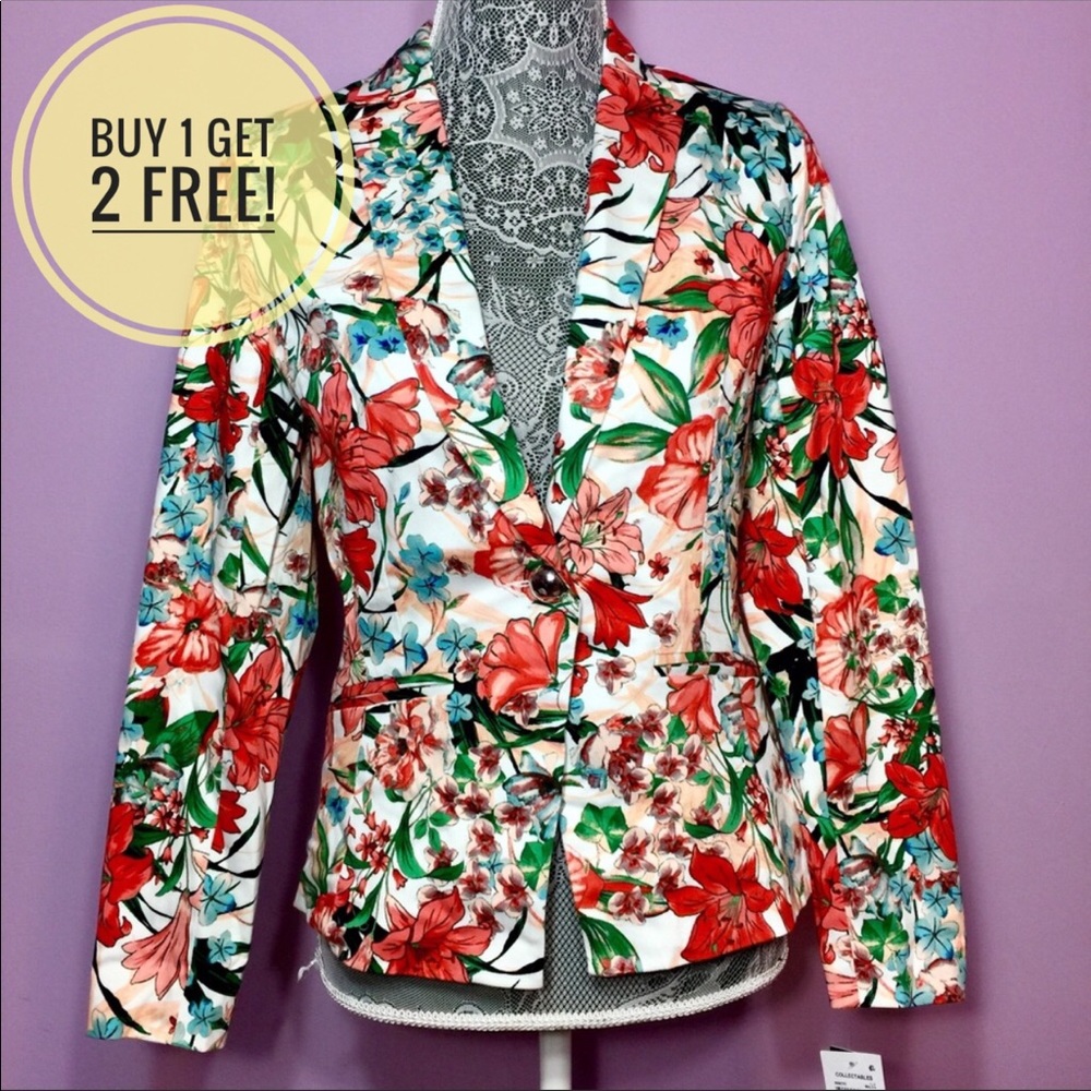 XOXO Cute Floral Blazer